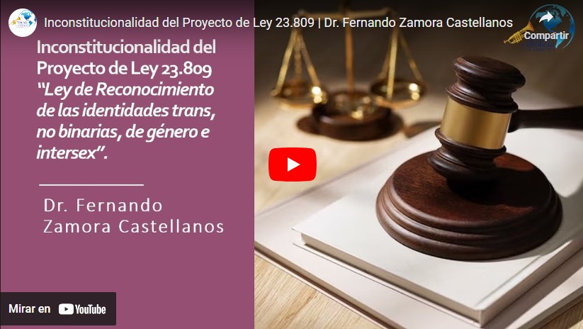 Inconstitucionalidad del Proyecto de Ley 23.809